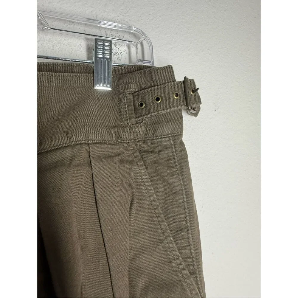 Banana Republic Linen Blend Front Pleated Gurkha Pant Size 10S See Description